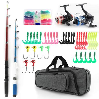 Pesca 2 Cana de Pesca Pesca Marítima Compacta Spinning Carbono Conjunto de Iscas Bolsa de Armazenamento Conjunto, Iniciante, Conjunto, Pesca, Conjunto, Cana, Conjunto para Iniciantes, Carretel, Cana,