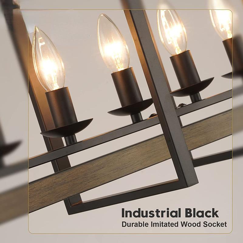 Retro Ländlichen Industriellen Stil Nachahmung Holzmaserung Eisen Kunst Restaurant Lichter, Küche Hängelampen