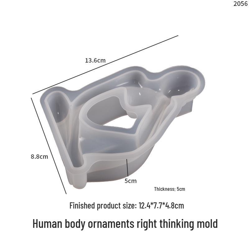 Poppy DIY Human Body Candle Mold for Resin Art Display
