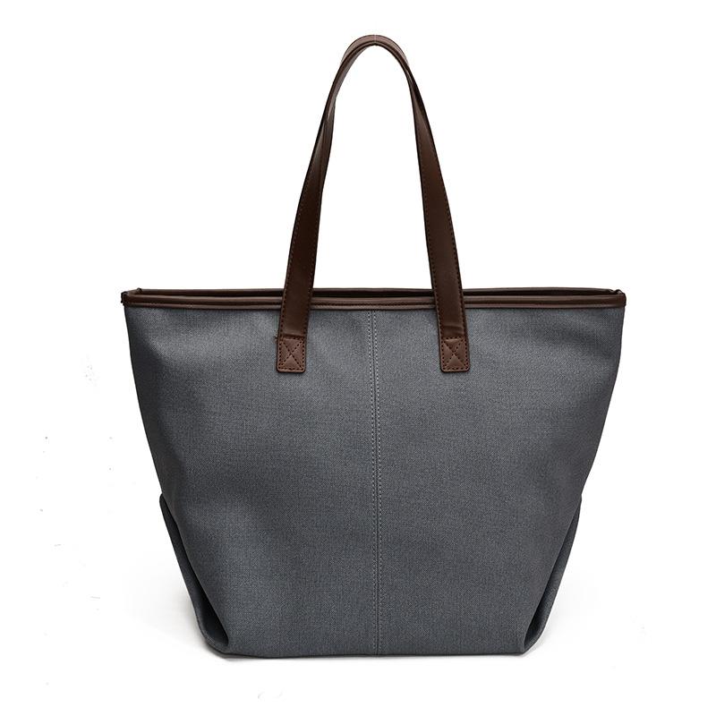 Stylish solid color simple bucket bag women's underarm bag new casual shoulder bag texture handbag