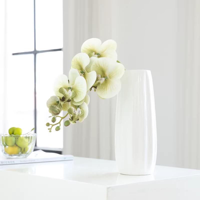 Artificial Phalaenopsis Orchid: Elegant Home Decor Faux Flower Arrangement for Living Room