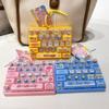 26 Keys Mechanical Keyboard Toy Clear Key Sounds Bag Pendant Charm  Stress Relief Use