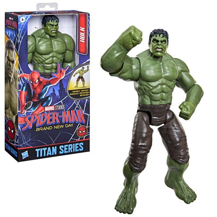 Hulk Figure 29.5 Cm, Superhero Toys for Kids, Marvel Spider-Man: Brand New Day Titan Series, from 4 Years