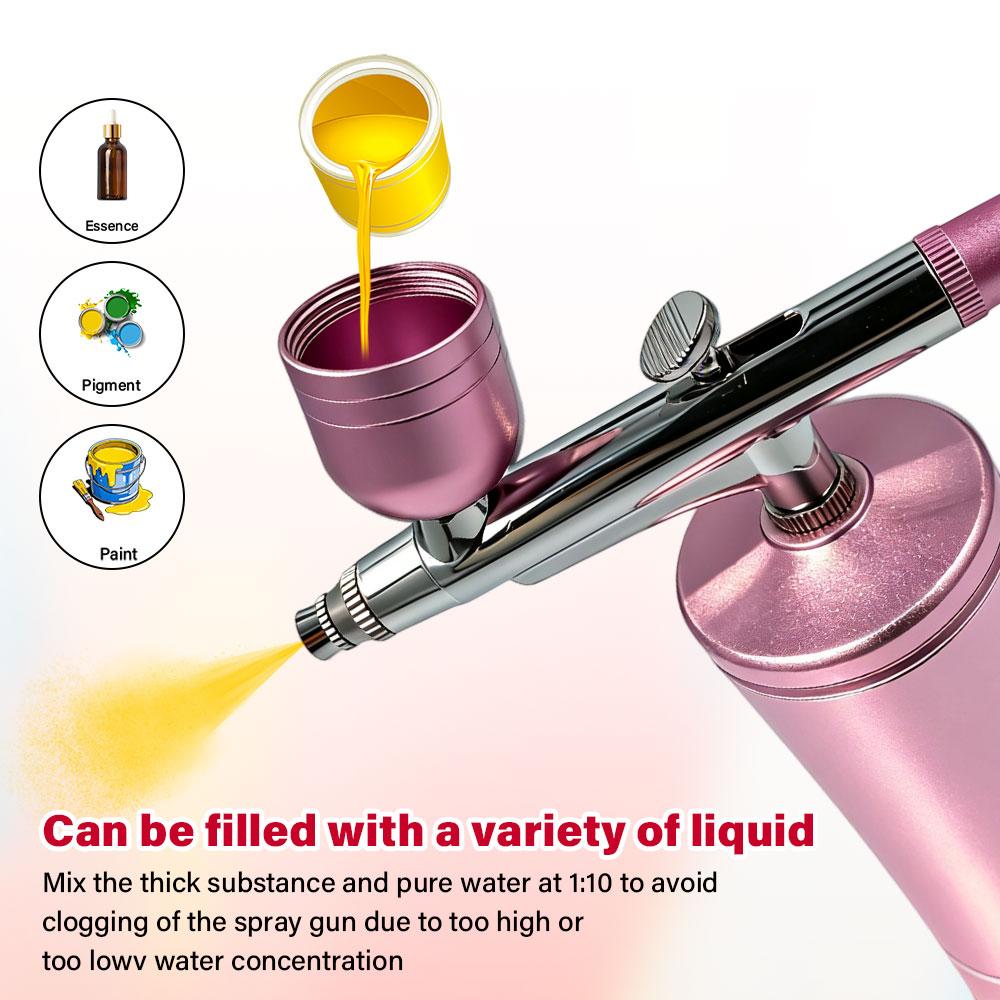 Airbrush Nail with Compressor Portable Air Brush with Compressor For Nails Art Cake Painting Craft Airbrush Nail Art Compressor