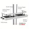 1Pc Shower Storage Holder Rack Organizer Bathroom Shelf Shampoo Tray Stand No Drilling Floating Shelf for Wall Household Item.