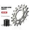 Piñones de Cassette Monovelocidad para Bicicletas, 16T 18T Kits de Conversión Monovelocidad para Bicicletas de Montaña con Espaciador y Anillos de Bloqueo