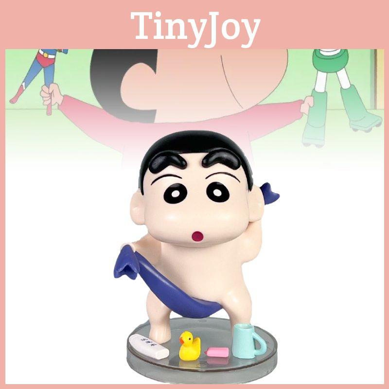 Cute Crayon Shin-chan Character Pvc Figurine Bathing Pose Decorative Piece For Fans