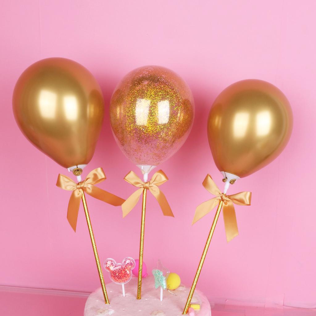 Balloon Cake Insert Card Birthday Wedding Party Cake Topper Decorations