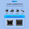 Type-C Female to Square Port Adapter for Printer and Electric Piano Connection