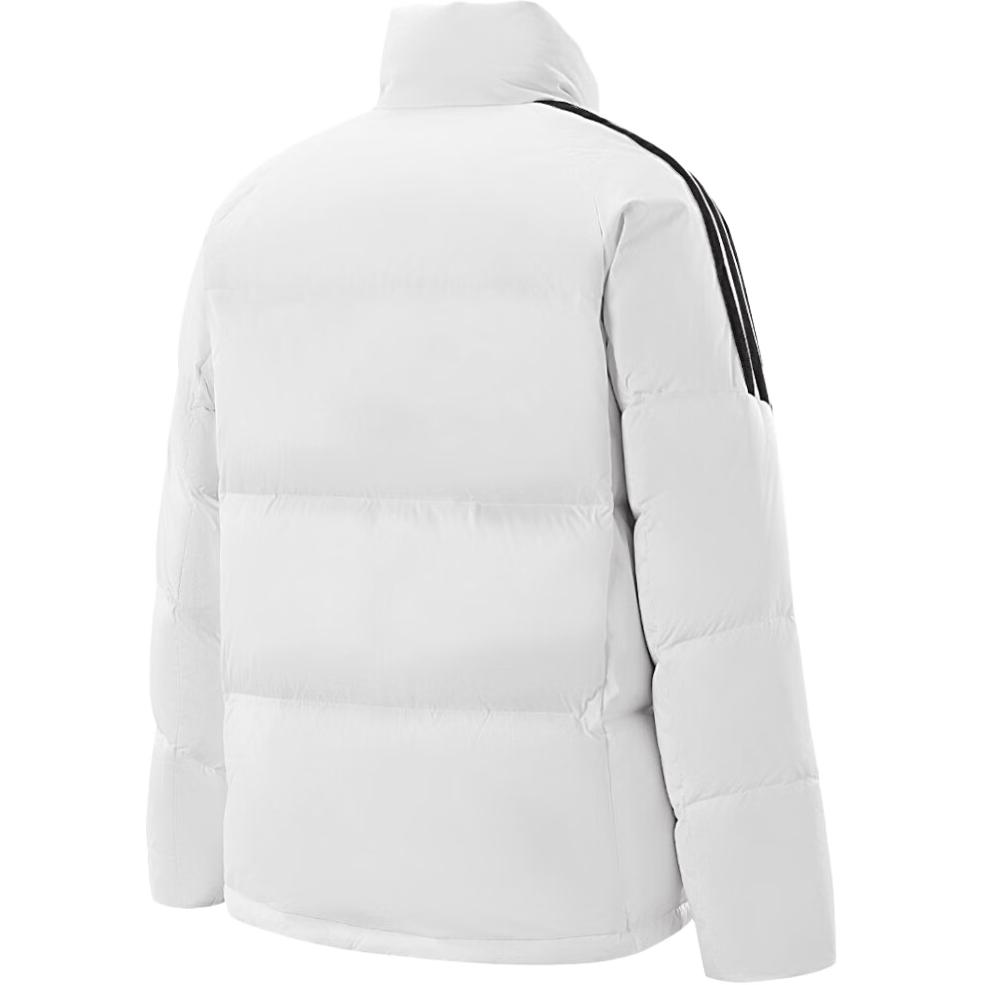 Adidas Down Jackets Men's White Stand Collar Moderate Puffer Jacket KB5639