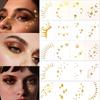 Waterproof Metallic Eye Tattoo Stickers - Realistic & Long-lasting for Party Makeup