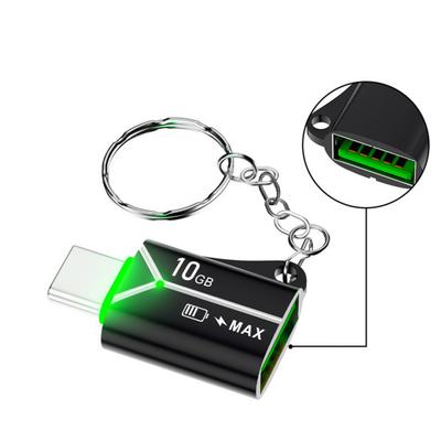 Type-C To USB3.0 Adapter with Keychain OTG 10Gbps Data Transfer Portable USB-C Male To USB3.0 Female Converter Connector for iPhone15 for Huawei