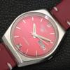 AUTOMATIC 6309A VINTAGE SEIKO 5 JAPAN MENS RED COLOR DIAL WATCH A701465-5 R206b-a701465