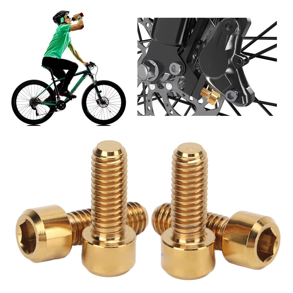 4Pcs Mountian Bike Brake Screws   Alloy M6 16mm Bike Disc Brake Clamp   Fixed Screw   Accessories