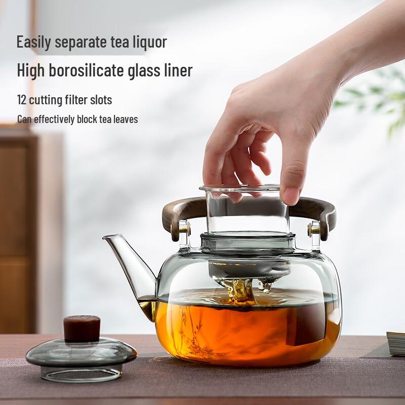 Yaji Heat-Resistant Glass Tea Brewing Pot