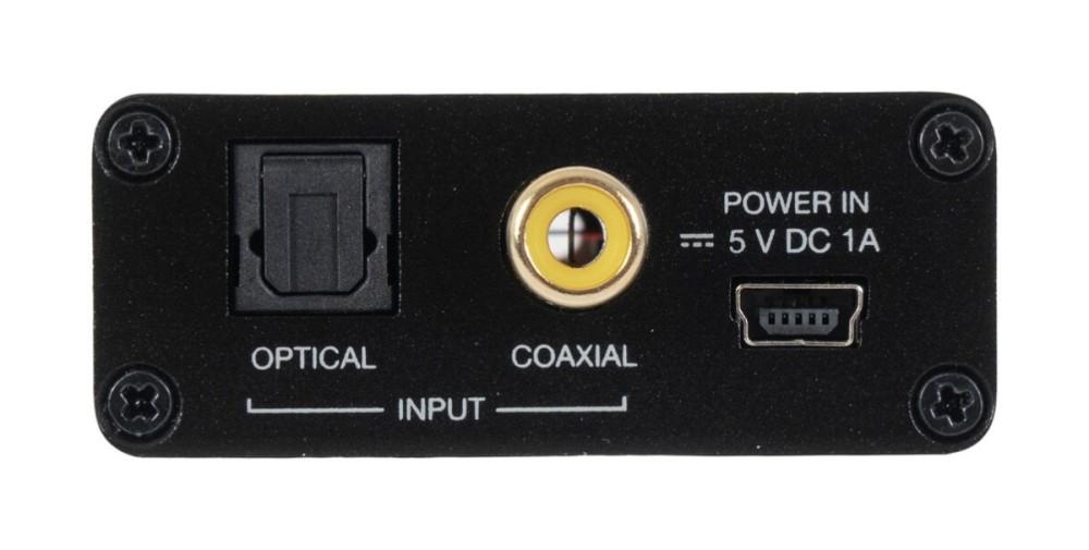 Fonestar FO-41DAH - przetwornik audio cyfrowo-analogowy, konwerter z wyjściem słuchawkowym, Fonestar