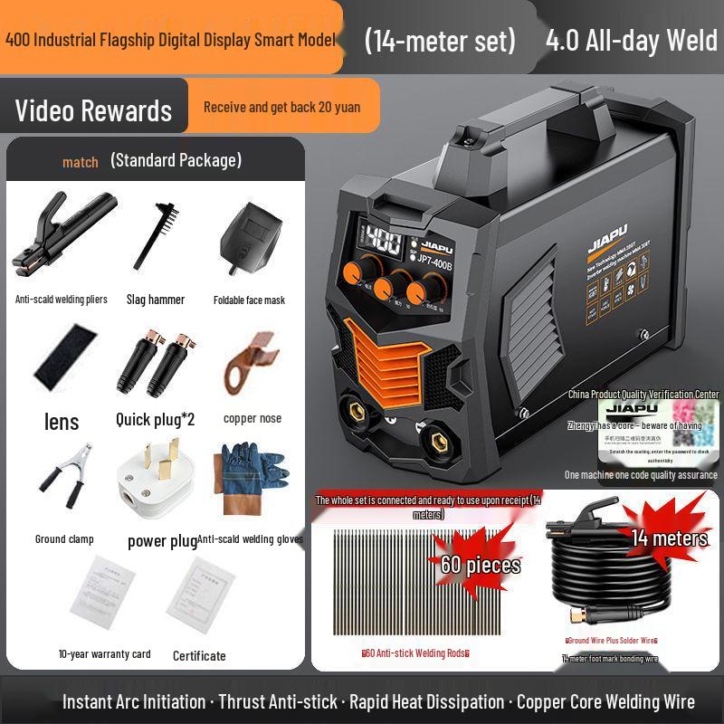 Aparat de sudură Jiapu 315 cu tensiune dublă 220V/380V - Portabil, Complet automat, Sudor din cupru integral