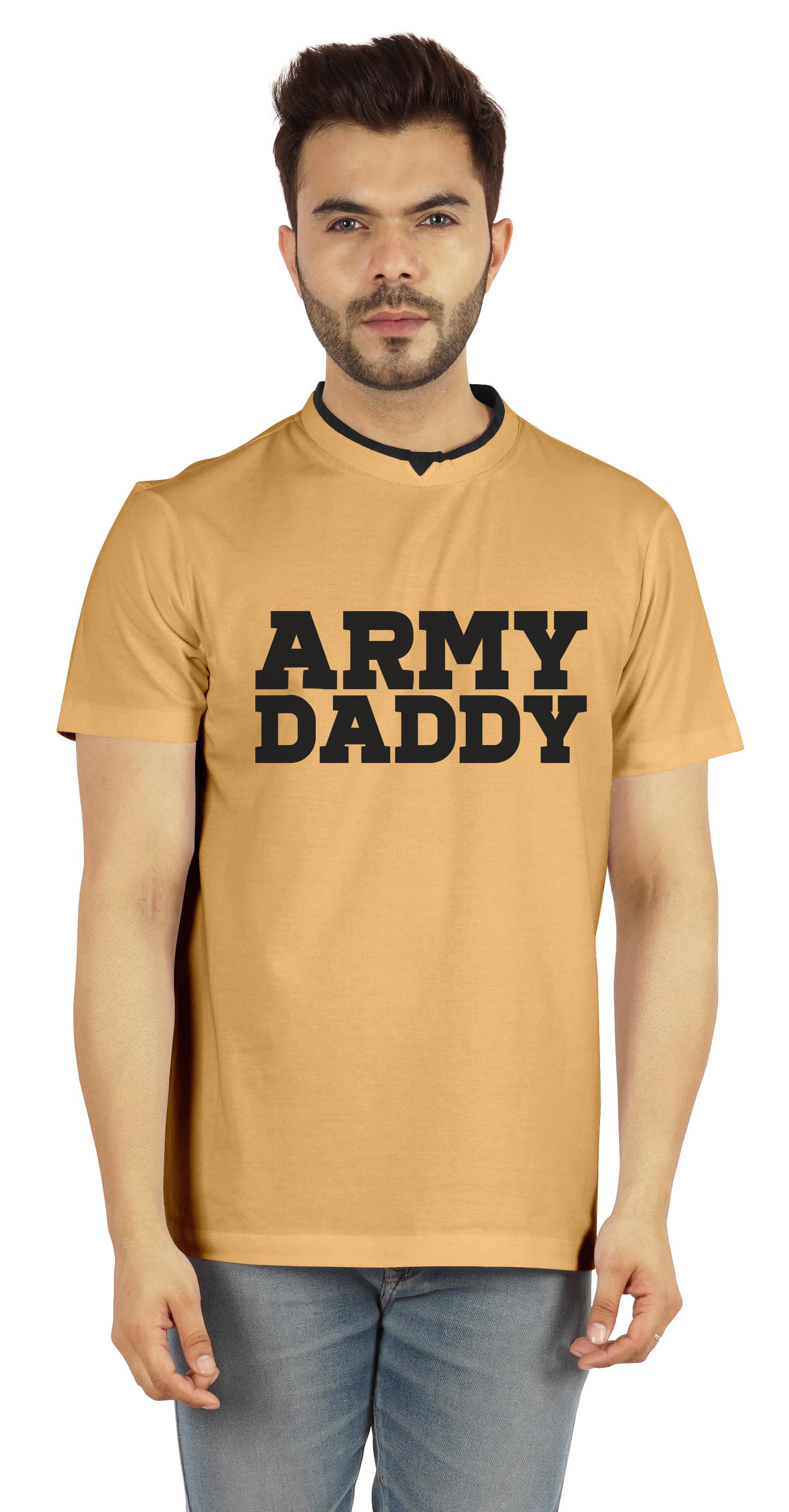 

Inkmeso Чоловіча футболка For Military Pride Dad Graphic Quote Army Daddy Tee Cotton Jersey XXL жовтий