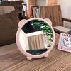 Pink Bear Ear Desktop Cosmetic Mirror