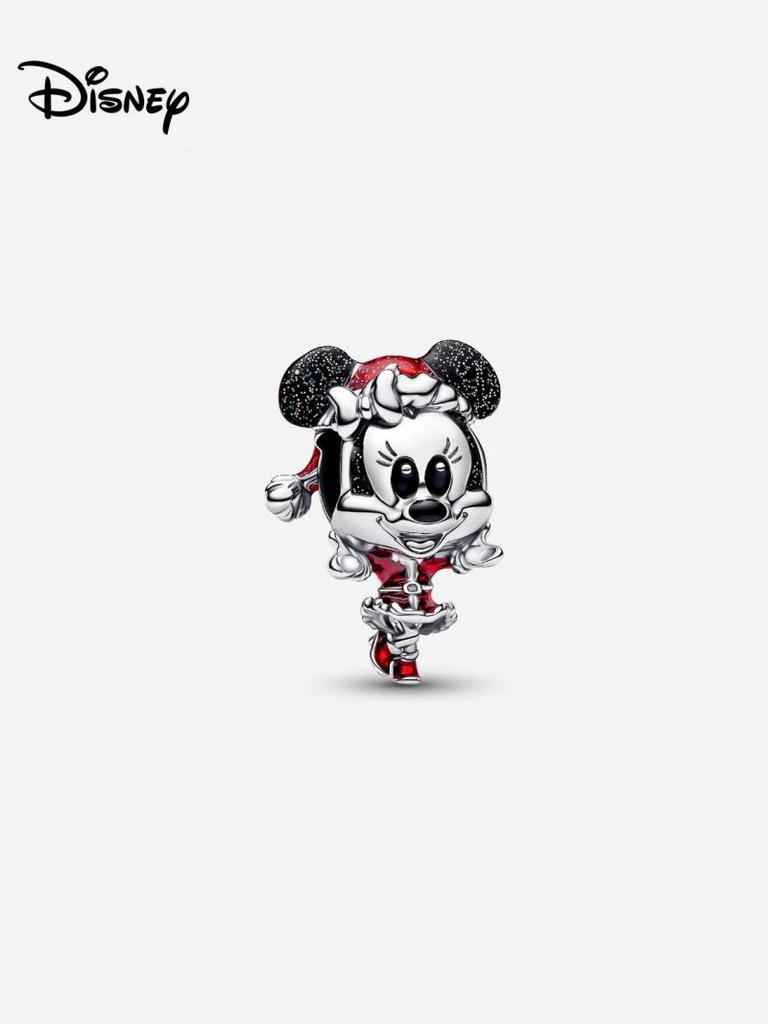 Disney 925 Silber Minnie Stitch Winnie Puuh Anhängerperle geeignet für originales Damenarmband DIY Schmuck Geschenk