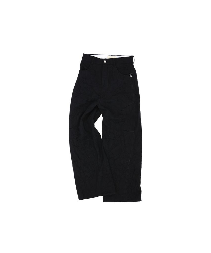 ADSB ANDERSSON BELL Bellport Wool Wide Leg Jeans Apa680M(Black)