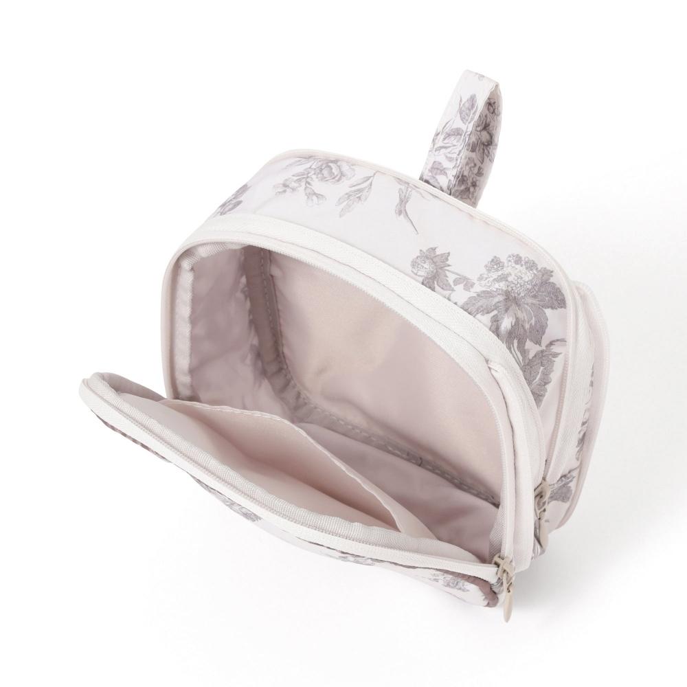 Franc Franc Classic Flower Sanitary Compression Pouch Light Pink