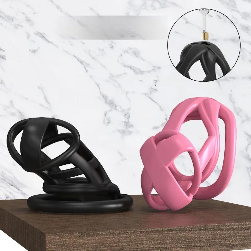 25 Male Chastity New Embedded Small Lock Core Chastity Lock for Men Birdcage Tablet Ring and Grooming Equipment Alternative Toys