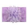 Diadema para bebé con diseño de flores, color liso, para niñas