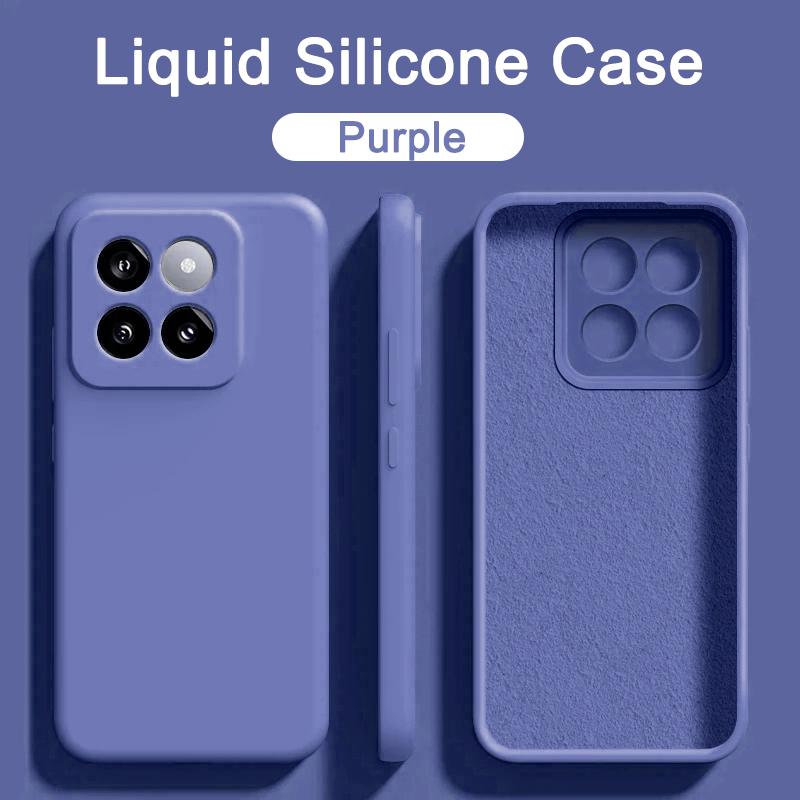 For Poco F6 F5 M6 X6 Pro Phone Case Square Liquid Silicone Cases For Poco X5 F1 F2 M3 M4 X4 X3 F3 F4 GT F6 Pro Shockproof Cover