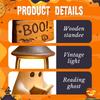 New 3D resin Halloween warm light with reading ghost night light brown 1 pieces