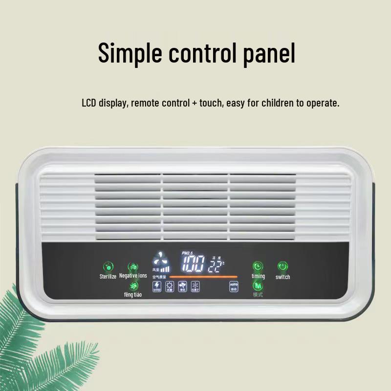 Smart Air Purifier with Negative Ions, Formaldehyde and Smoke Removal, Activated Carbon for Pet-Friendly Homes.