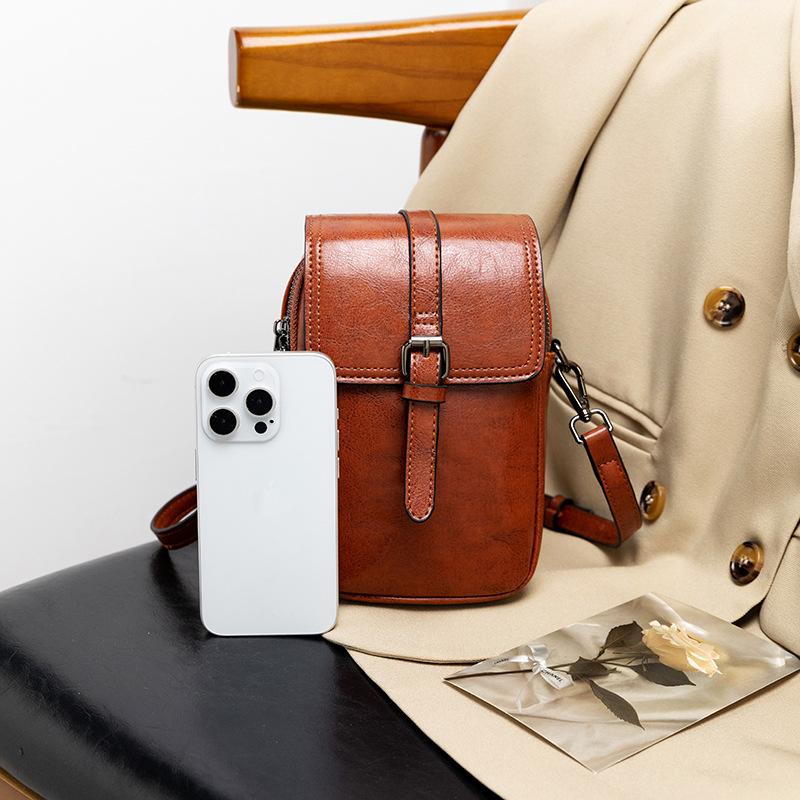 Neue vielseitige Mini-Handytasche für Frühling und Sommer, Retro, schlicht, modisch, Umhängetasche für Damen