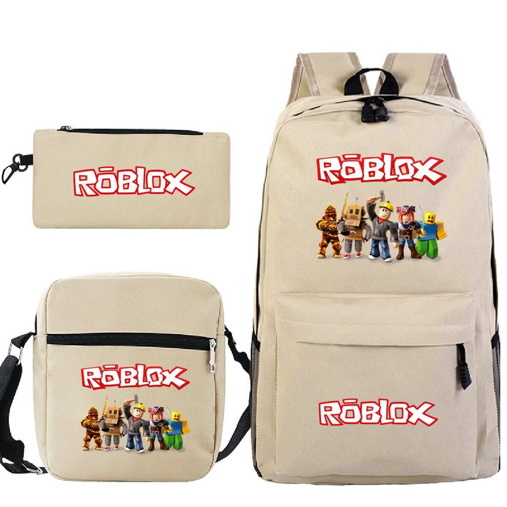 Primary And Secondary School Students Casual Schoolbag Three-Piece Cartoon Game Merchandise Printed Children'S Fashion Backpack