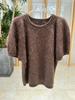 26 A/W Cashmere & Silk Wool Brushed Puff Sleeve Short-Sleeve Pullover
