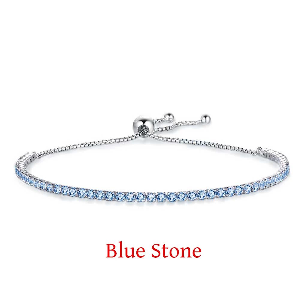 TONGZHE Women Couple Bracelets 925 Silver Jewelry Bangles For Ladies Beads Sparkling Strand Chain Bracelets For Women