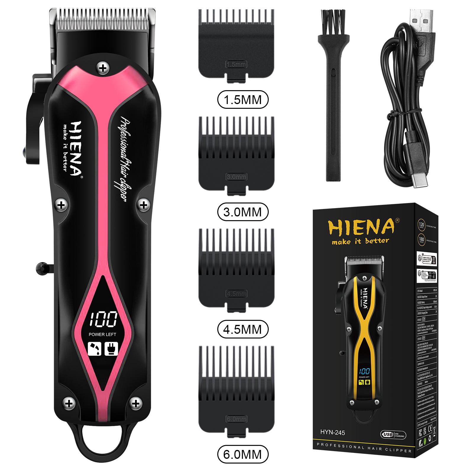 hiena Electric Hair Clipper Hair Cut Maching Wireless Trimmer men Professional Clipper Machine Rechargeable Hair Cut