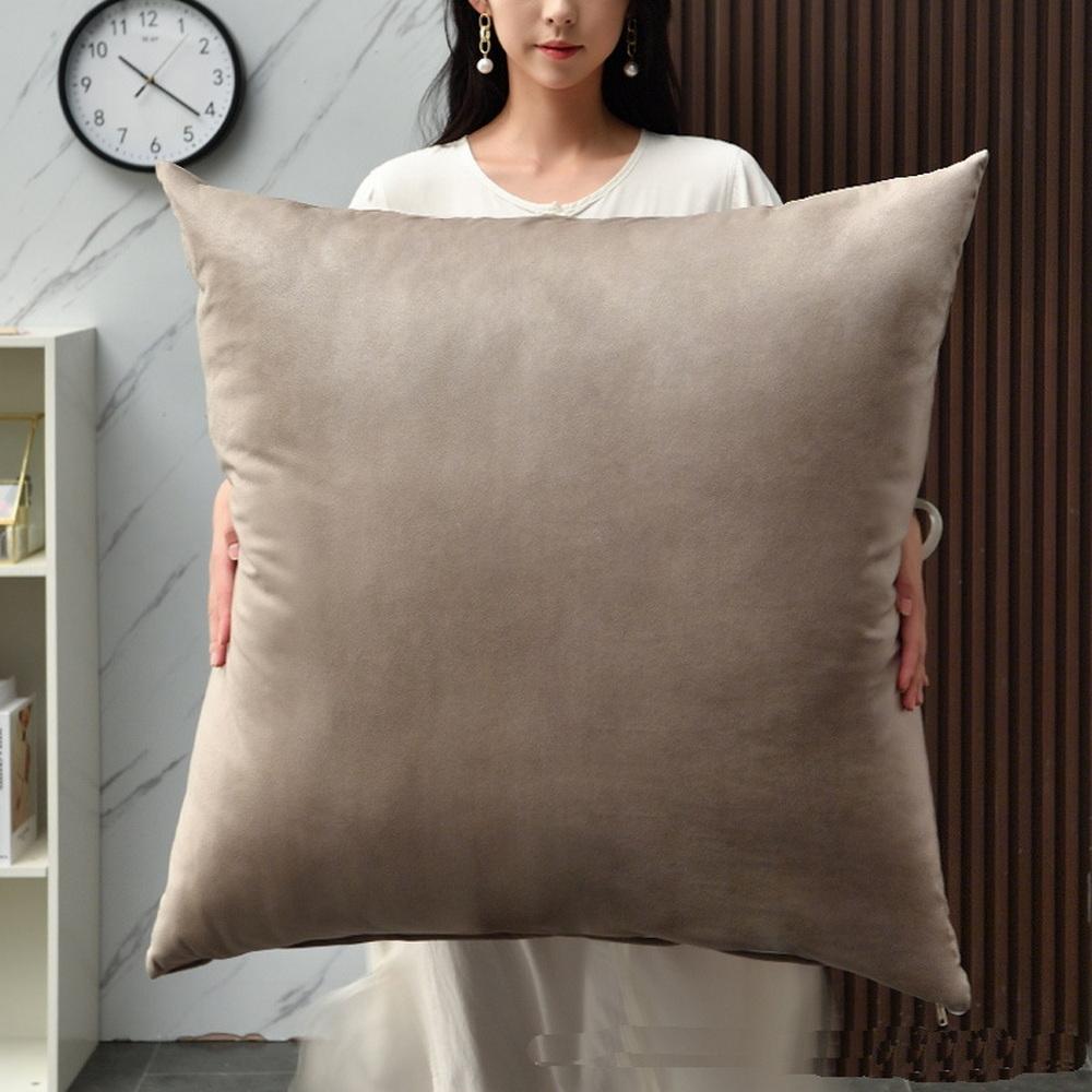 Large Size Sofa Hug Pillowcase Soft Waterproof Technology Cloth Huge Square Cushion Cover Living Room Bed Pillow Protector 80CM