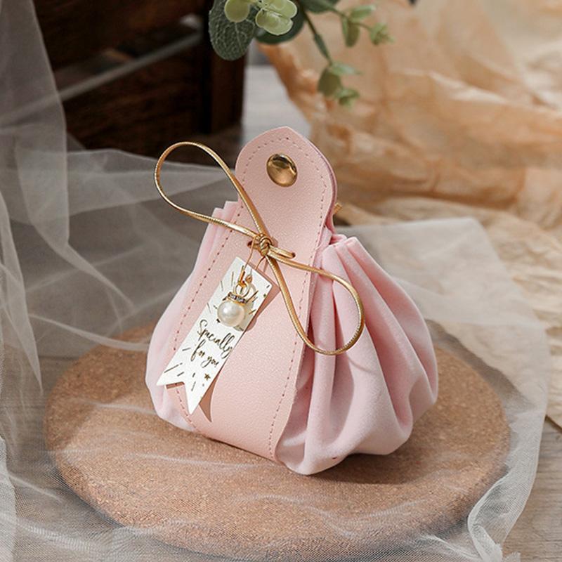 1 шт. Упаковка сумочка дизайн портативный подарочный мешок кожа свадебная коробка конфет — фото 9