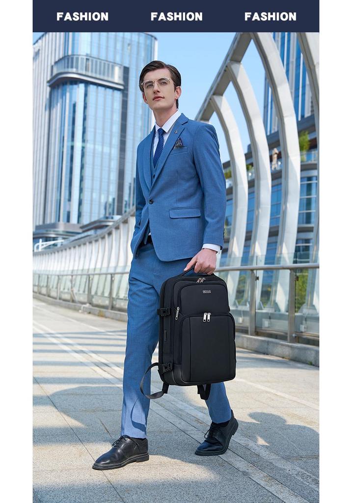 Men's Waterproof Business Backpack - Large Capacity, Multi-functional, Anti-theft, Luxury Commuter Bag.