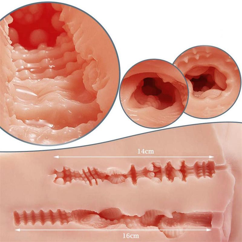 Adult Masturbation Device Solid Silicone Bust Inflatable Doll Female Buttocks Mold Masturbation Device