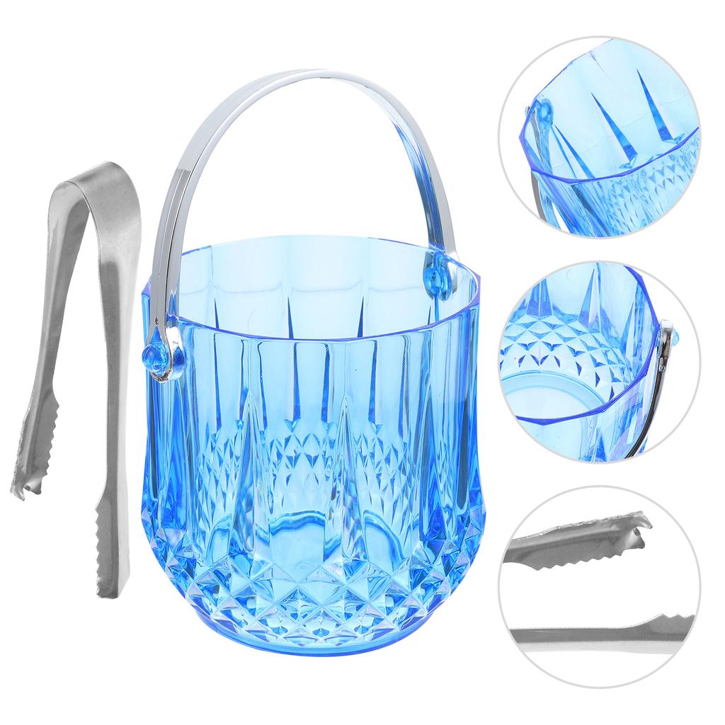 Home Party Small Ice Bucket Clip Set Practical Cube Containers Barrel KTV Beer Cocktail Holder