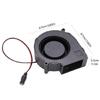 12V Cooling Blower with 5.5x2.1mm Power Connectors Twin Ball Bearing Design for Prolonged Grill Computer Ventilation Use