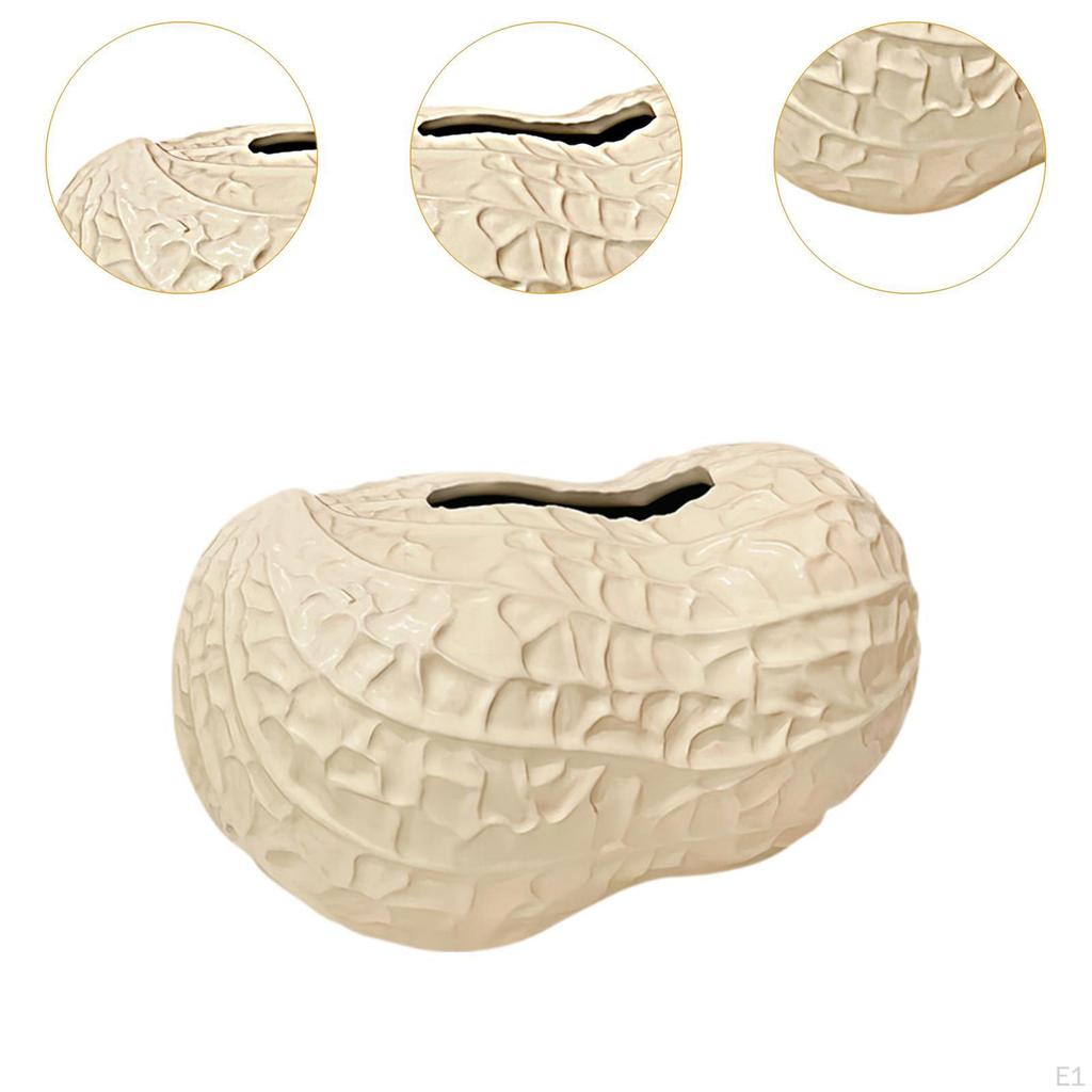 Ceramic Tissue Box Paper Holder Peanut Shape Multifunctional Home Ornaments Crafts Modern