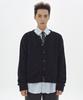 MMIC Cashmere Crochet Cardigan (Black)