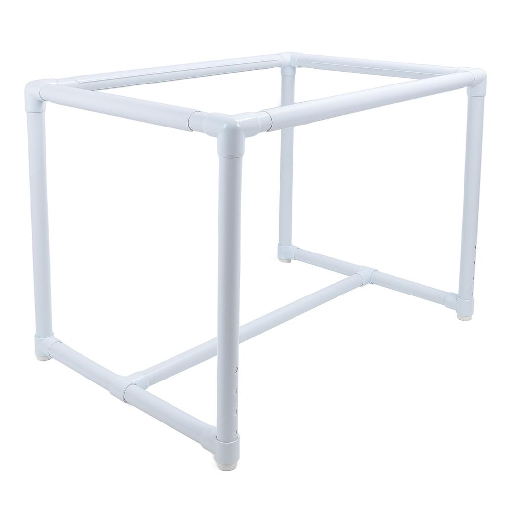 Embroidery Frame Stand 99x73cm Plastic Pipe Height Adjustment Needlework Cross Stitch Table for