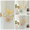 Trendige Niedliche Blumen Vorhangbänder Verstellbare Handgefertigte Vorhang Raffhalter Metall Vorhangbefestigungen