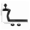 Underwater Camera Tray Bracket Aluminum Alloy Z Shaped Grip Ball Mount