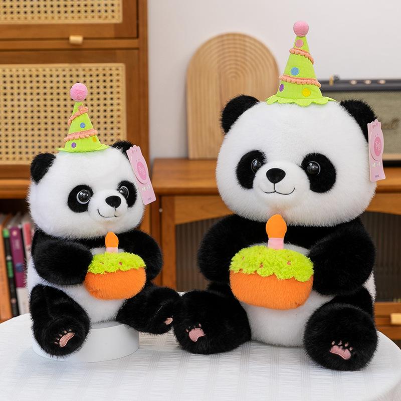 Internet Celebrity New Cute Bamboo Shoots National Treasure Panda Doll Creative Birthday Panda Plush Toy Doll Children's Gift