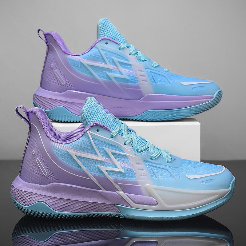 Women's Mesh Breathable, Non-slip, Wear-resistant, Shock-absorbing, Lightweight and Soft-soled Students' Low-top Actual Combat Luminous Sports Shoes