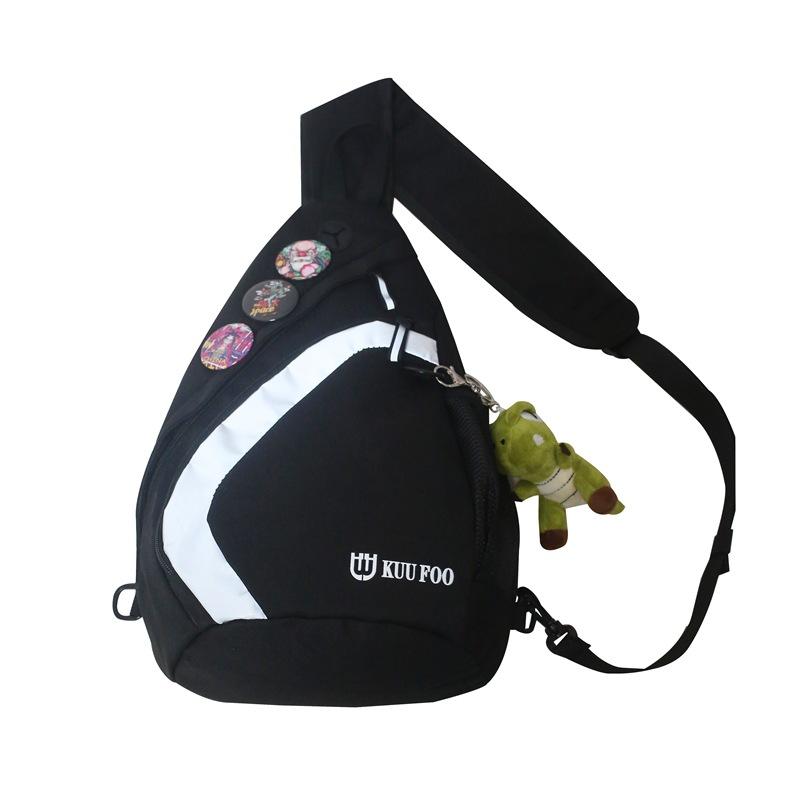 

Hip Hop Multi Function Waterproof Crossbody Sling Bag Men Women Techwear Style Reflective Single Shoulder Chest Bag Backpack чёрный